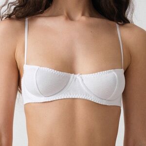 Cou Cou Intimates Teacup Bra in White XS